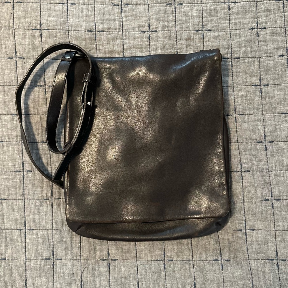 Coach Legacy Chelsea Slim Messenger Bag in Dark Brown Crossbody Satchel